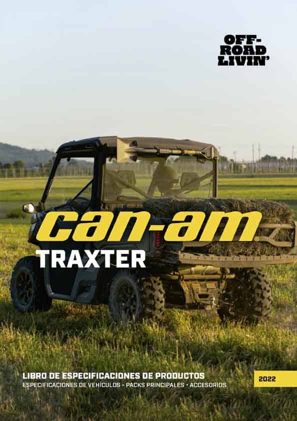 Catálgo del vehículo de trabajo Canam Traxter de Cucharrera Quads